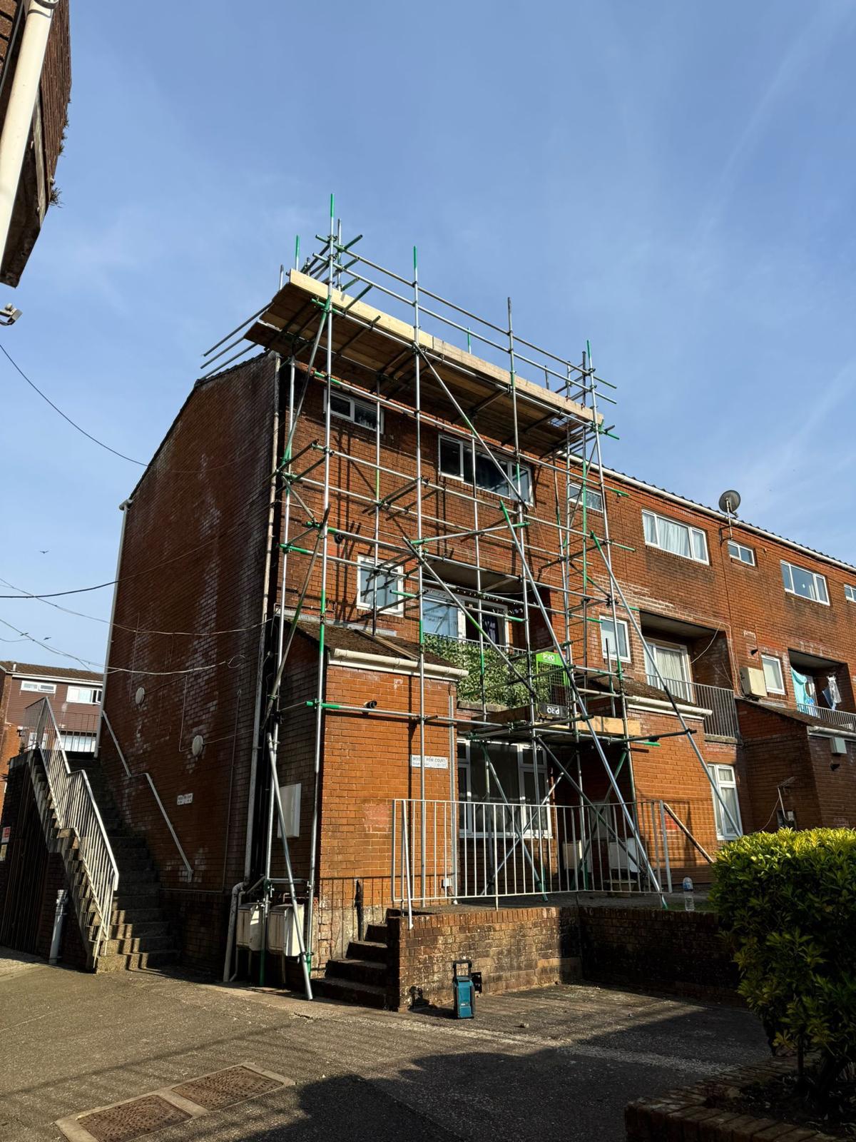 Large scaffolding project